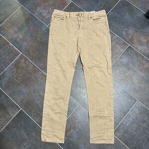 Banana Republic Traveler Pants Brown Khaki 32 x 32 Athletic Tapered Fit